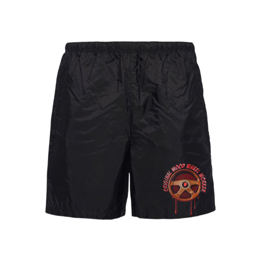 Old School Original Wood Wheel Workers Momo Nylon Shorts