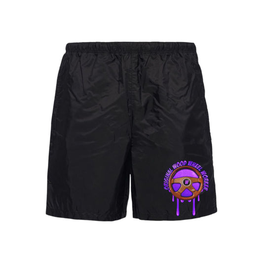 Old School Original Wood Wheel Workers Momo Nylon Shorts