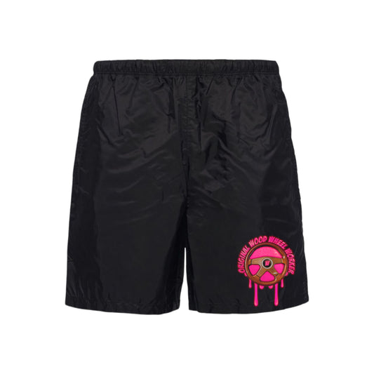 Old School Original Wood Wheel Workers Momo Nylon Shorts